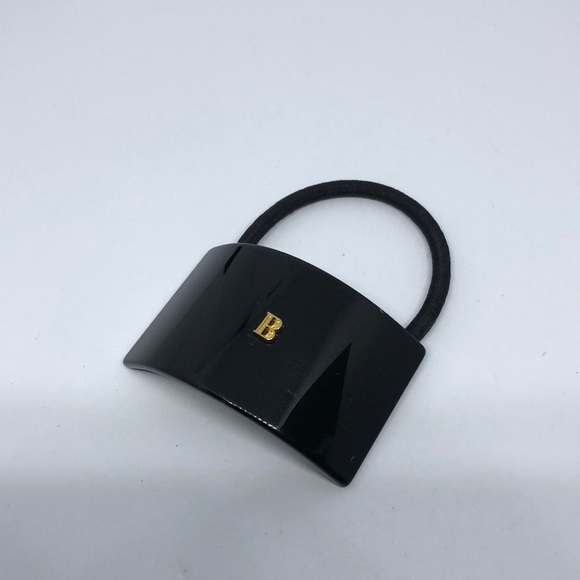 B initial Letter Hair Ponytail Holder Elastic Made in Italy - Picture 1 of 3